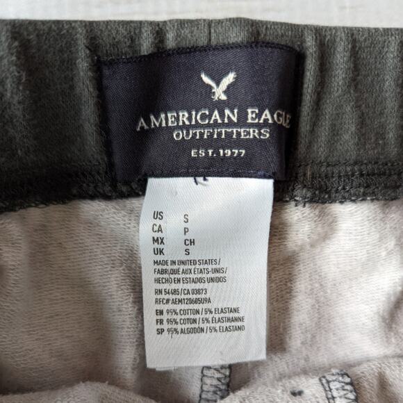 American Eagle Gray and White Patterned Sleep Leggings sz Small - Picture 4 of 5